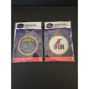 Cross Stitch Embroidery Hoop Bracelet Kits Lot Of 2 Creativity At Sea Carnival